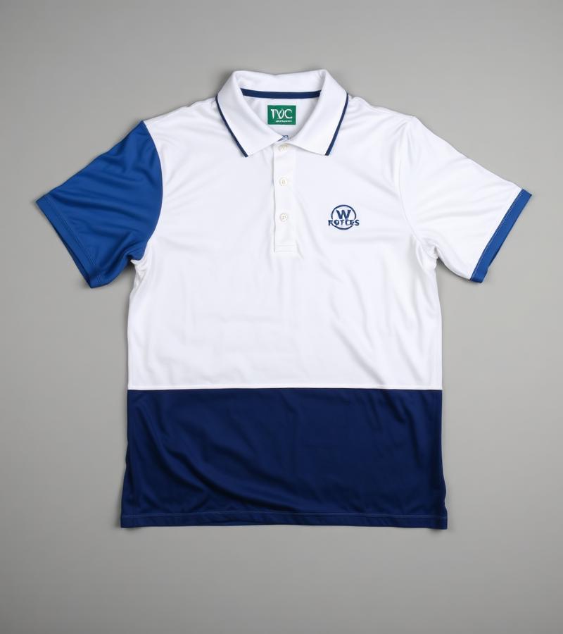 Polo uniforme corporativo com logo bordado