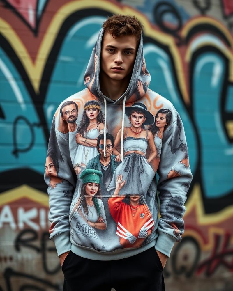 Moletom personalizado com estampa artística